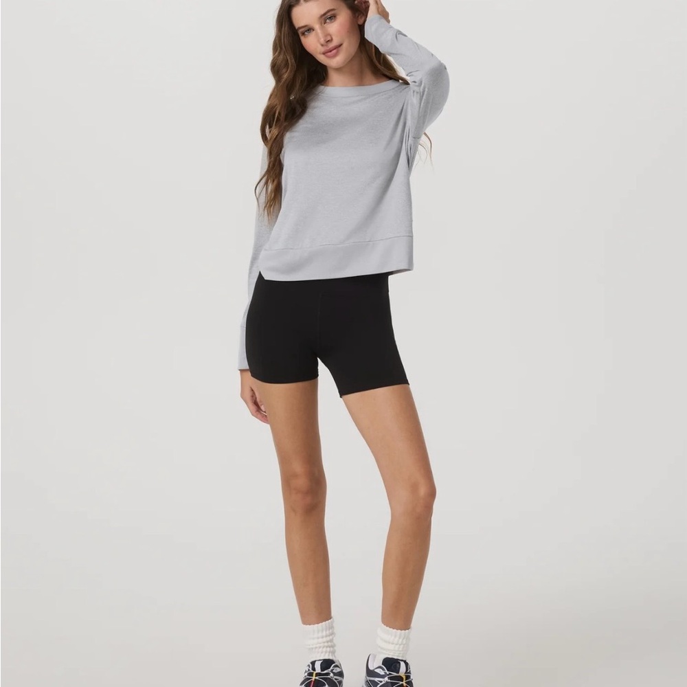 Vuori Light Gray Long Sleeve Tee